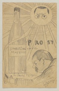 Lovis Corinth a Carl Strathmann: Cartolina, timbro postale 26 dicembre 1897 da Lovis Corinth