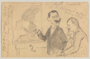 Lovis Corinth a Carl Strathmann: Cartolina, timbro postale 27 maggio 1901 da Lovis Corinth