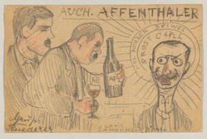 Lovis Corinth a Carl Strathmann: Cartolina, timbro postale 28 settembre 1896