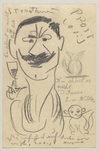 Lovis Corinth a Carl Strathmann: Cartolina, timbro postale 29 marzo 1904 da Lovis Corinth