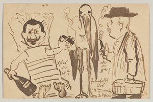 Lovis Corinth a Carl Strathmann: Cartolina, timbro postale 3 settembre 1902 da Lovis Corinth