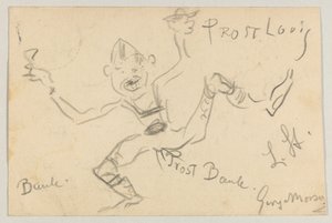 Lovis Corinth a Carl Strathmann: Cartolina, timbro postale 6 novembre 1906 da Lovis Corinth