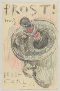 Lovis Corinth a Elly Strathmann: Cartolina, timbro postale 22 maggio 1911 da Lovis Corinth