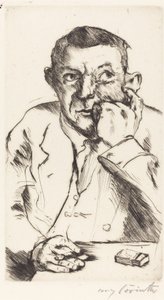 Männliches Bildnis mit Aufgestütztem Arm Ritratto di un uomo che fuma, 1916 da Lovis Corinth