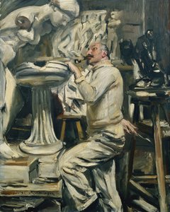 Ritratto dello scultore Nikolaus Friedrichs; Portrait des Bildhauers Nikolaus Friedrichs, 1912 da Lovis Corinth