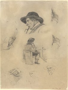 Foglio di schizzi da Lovis Corinth