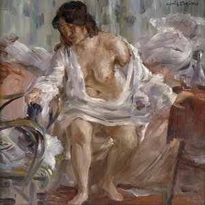 Alzarsi; Beim Aufstehen, 1910 da Lovis Corinth