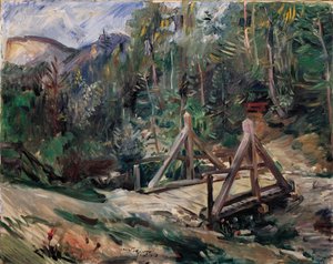 Paesaggio tirolese con ponte da Lovis Corinth