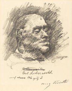 Maschera mortuaria di Liebknecht da Lovis Corinth