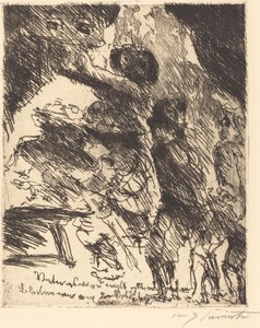 "Padre, non andrà bene, stiamo lontani dal gruppo di soldati" da Lovis Corinth