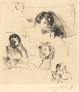 Schizzi di ritratti da Lovis Corinth