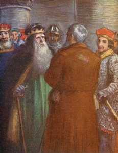 Illustrazione per le storie di Guy di Warwick (litografia a colori)