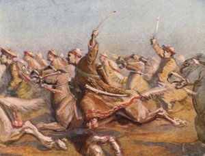 Illustrazione per storie di crociate (litografia a colori) da Lowes Dalbiac Luard