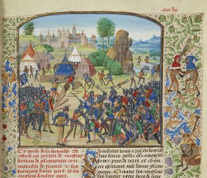 La battaglia di Chiset del 21 marzo 1373 da Loyset Liedet