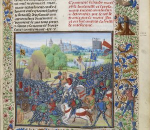 La battaglia di Roosebeke del 27 novembre 1382 da Loyset Liedet