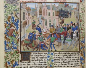La Morte di Wat Tyler da Loyset Liedet