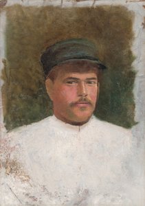Studio di un uomo con cappello di pelliccia da Laszlo Mednyanszky
