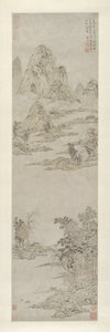 Remare sotto Cieli Autunnali Sereni (Montagne Distanti) da Lu Zhi