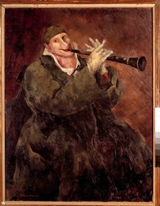 Grock che suona la tromba da Luc Albert Moreau