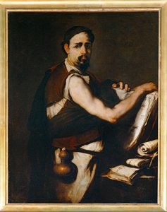 Filosofo con fiaschetta alla cintura ...
