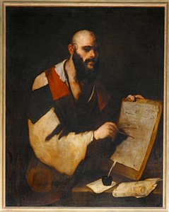 Philosophe tracant des figures geometriques avec un compas - Un filosofo che disegna figure geometriche con un ...