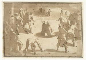 Lapidazione di Santo Stefano da Luca Cambiaso