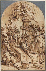 Il Martirio di San Lorenzo da Luca Cambiaso