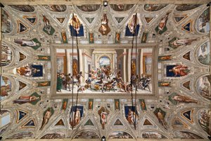 La storia di Ulisse (il ritorno), soffitto del Salone Cambiaso da Luca Cambiaso