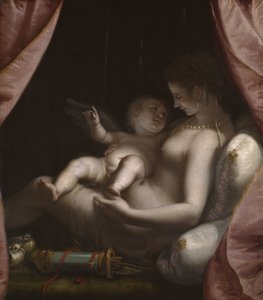 Venere e Cupido, c.1570 da Luca Cambiaso