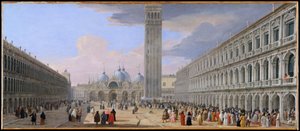 Piazza San Marco, Venice da Luca Carlevarijs