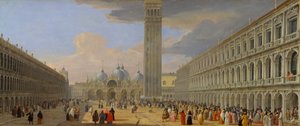 Piazza San Marco, Venezia, ca. 1709 da Luca Carlevarijs