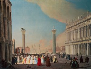 La Piazzetta, Venezia, vista sud dalla facciata di San Marco