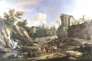 Viaggiatori nella Campagna da Luca Carlevaris