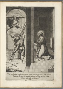 Filippo Neri vede Maria sostenere il tetto di Santa Maria in Vallicella da Luca Ciamberlano