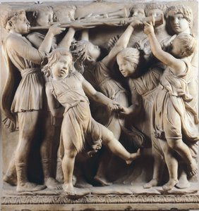 Bambini e cherubini che danzano, cantano e giocano (dettaglio)