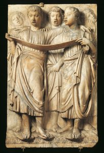 Bambini che cantano (dettaglio dalla Cantoria di Luca Della Robbia) da Luca Della Robbia