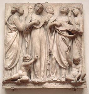 Angeli cantanti, rilievo dalla Cantoria