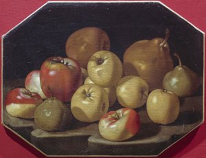 Natura morta con mele e pere