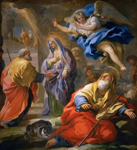Gioacchino riceve la promessa di un figlio e incontro di Gioacchino e Anna alla Porta d