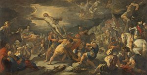 Innalzamento della croce da Luca Giordano