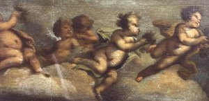 Putti che si divertono (dettaglio) da Luca Giordano