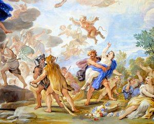 Ratto di Proserpina (dettaglio) da Luca Giordano