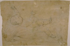 Bambino sdraiato da Luca Giordano