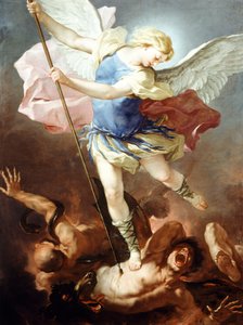 San Michele sconfigge il demone, di Luca Giordano