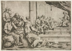 Il giovane Cristo che insegna nel tempio, c. 1653 da Luca Giordano