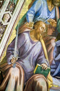 Apostoli, (dettaglio) di San Paolo da Luca Signorelli