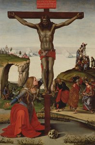 Cristo sulla croce con Maria Maddalena
