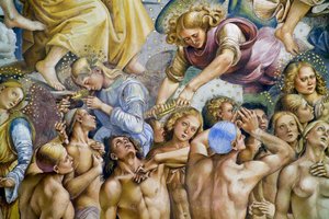 Eletto, dal ciclo di affreschi del Giudizio Universale da Luca Signorelli