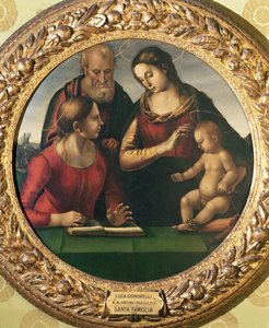 Sacra Famiglia con Santa Caterina da Luca Signorelli
