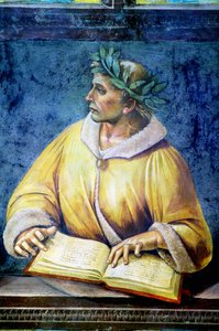 Virgilio, ritratto dal ciclo delle Persone Illustri da Luca Signorelli